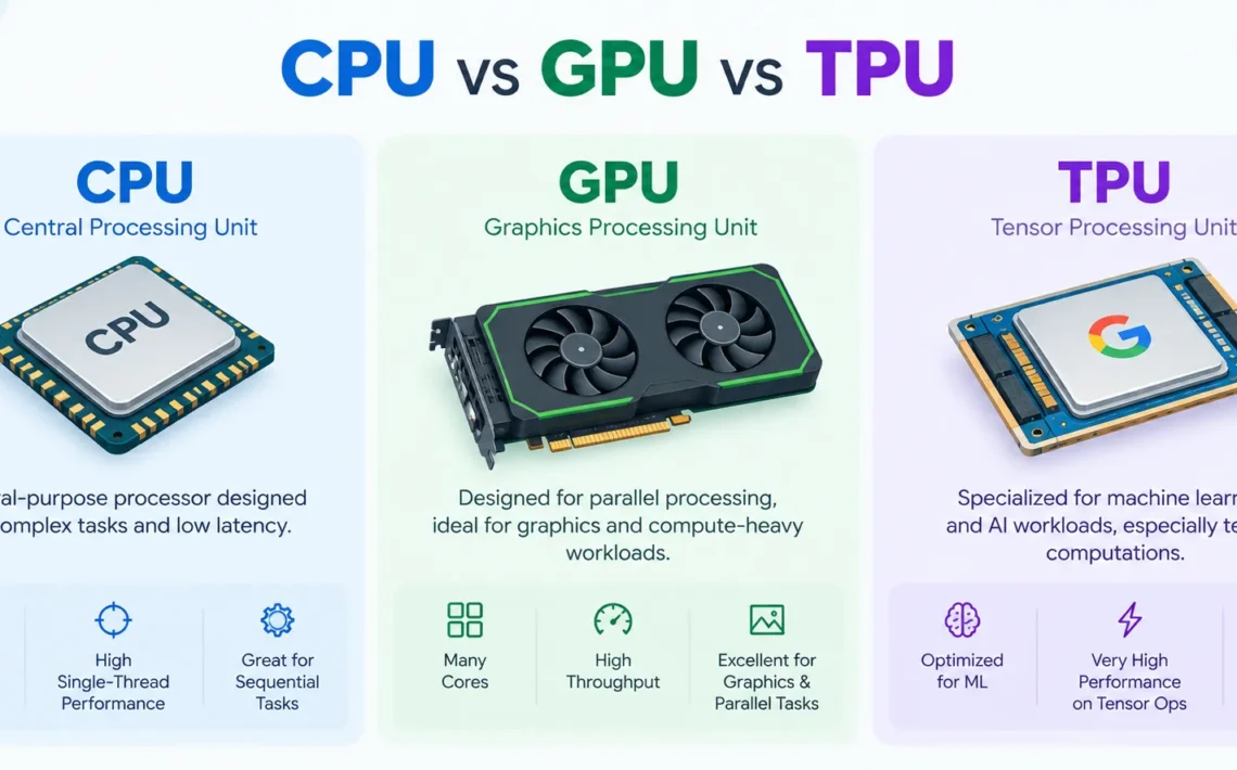 cpu vs gpu vs tpu